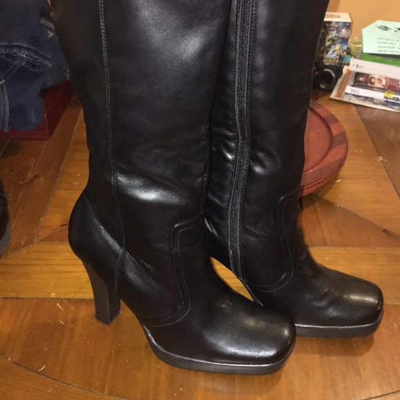 nickels boots black